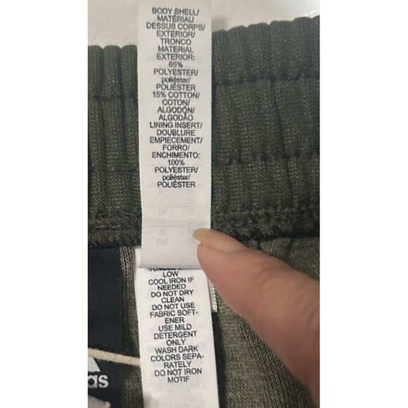 Adidas Track Pants Mens M Snap Button Three Stripe Green Athletic Joggers BR3293 - Picture 8 of 8